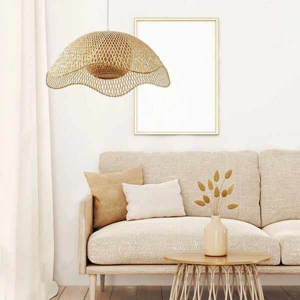 Handwoven Bamboo Pendant Light