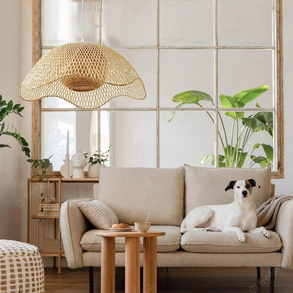 Handwoven Bamboo Pendant Light