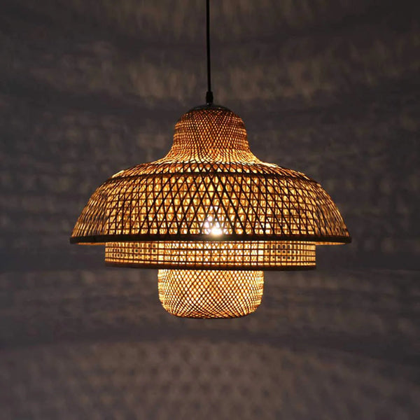 Modern Boho Rattan Pendant Light