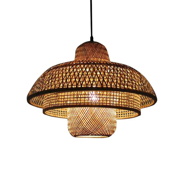 Modern Boho Rattan Pendant Light