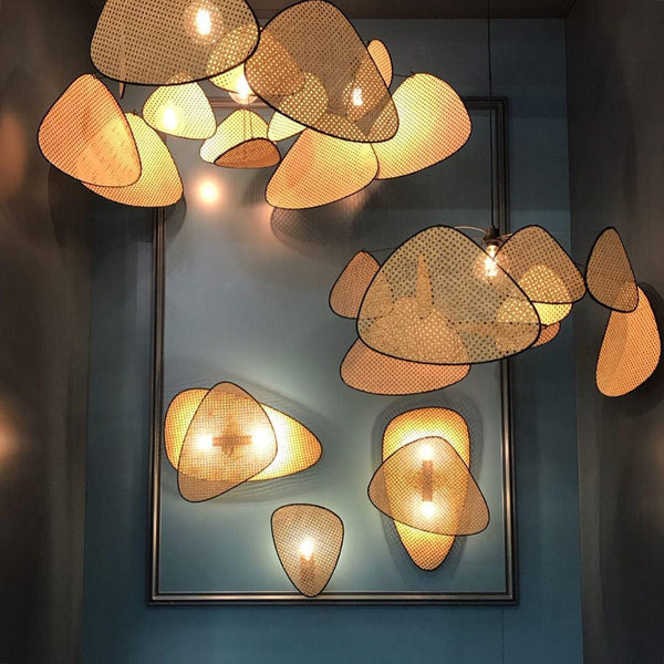 Cane Weave Wall Light