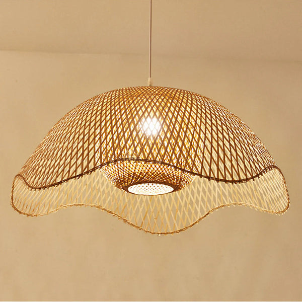 Handwoven Bamboo Pendant Light