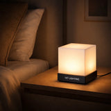 1ST LIGHTING Modern Cube USB Table Lamp –Grey