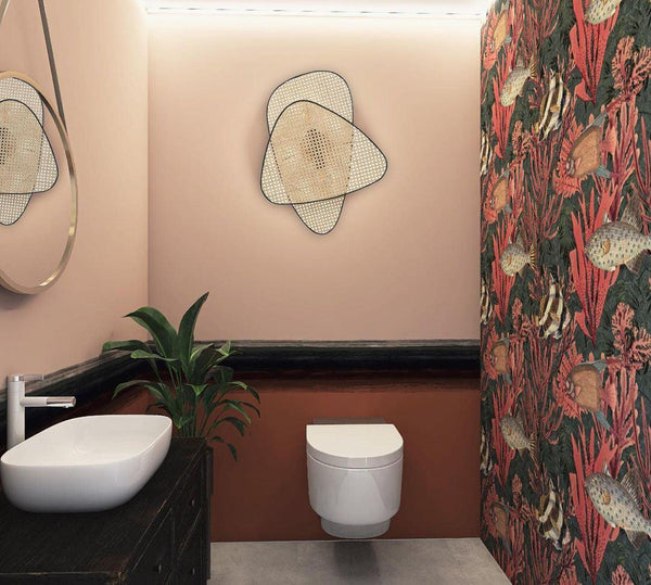 Cane Weave Wall Light