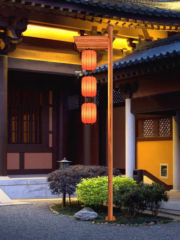 Chinese Style Outdoor Solar Lantern Lamp with Waterproof Iron Body