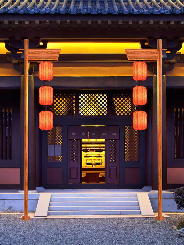 Chinese Style Outdoor Solar Lantern Lamp with Waterproof Iron Body