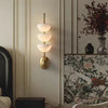 Modern Brass Wall Sconce with Natural Spanish Alabaster Shade