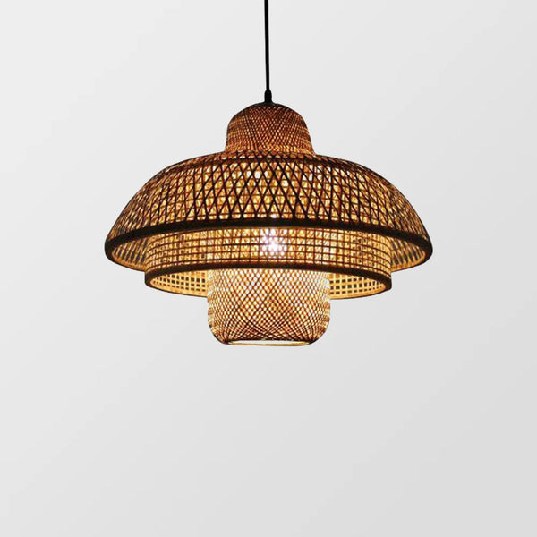 Modern Boho Rattan Pendant Light