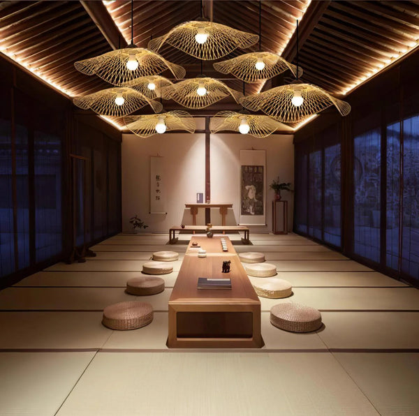 Rustic Bamboo Structure Pendant