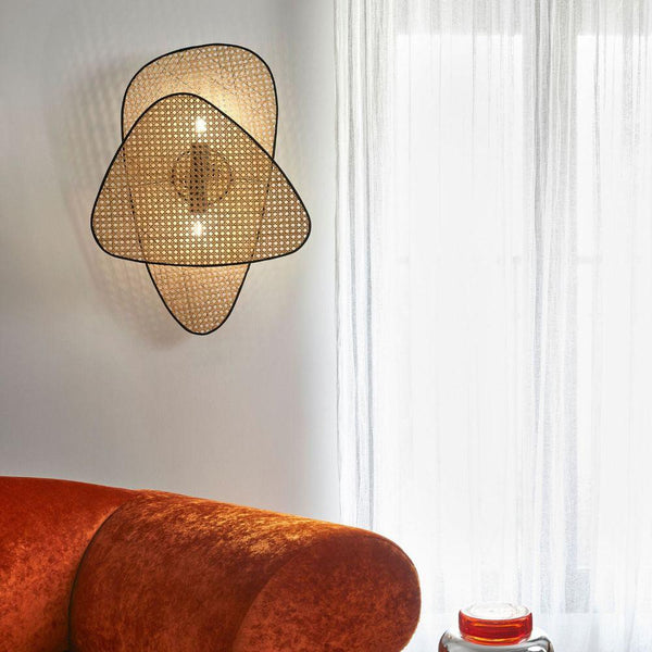 Cane Weave Wall Light