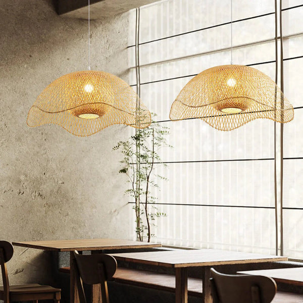 Handwoven Bamboo Pendant Light