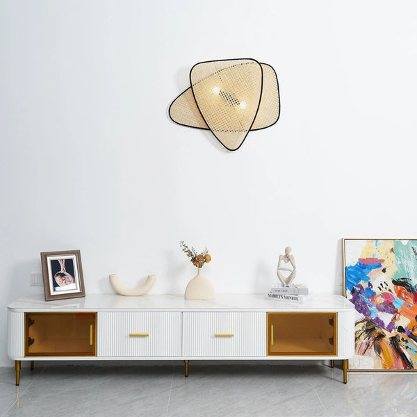 Cane Weave Wall Light