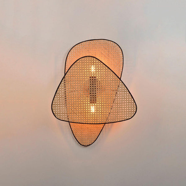Cane Weave Wall Light