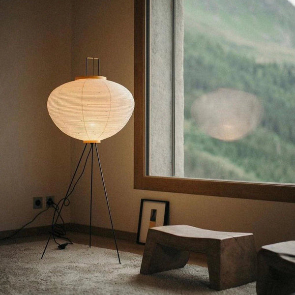 Oriental Paper Shade Lamp