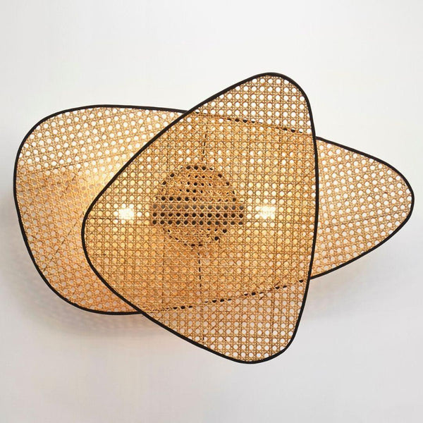 Cane Weave Wall Light