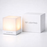 1ST LIGHTING Modern Cube USB Table Lamp –Grey