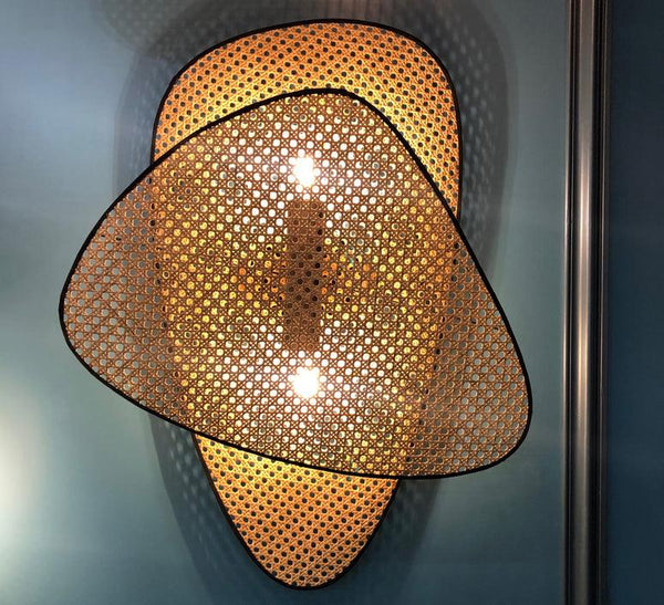 Cane Weave Wall Light