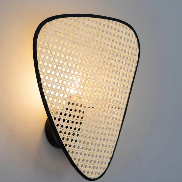 Cane Weave Wall Light