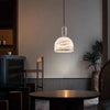 Modern Brass Pendant Light with Natural Alabaster Shades