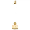 Touch Control Brass Pendant Light with Natural Alabaster Shade